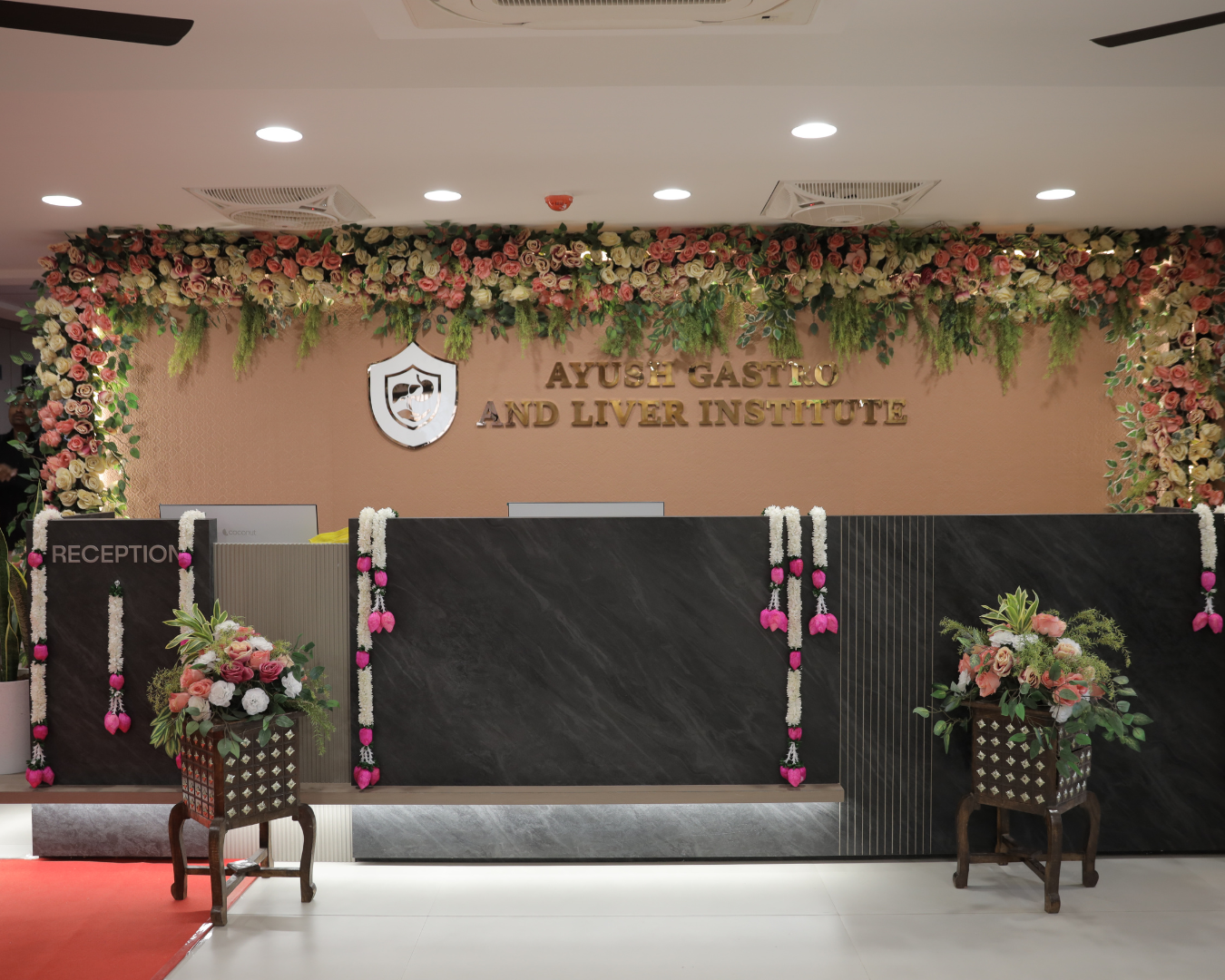 Reception and patient lounge