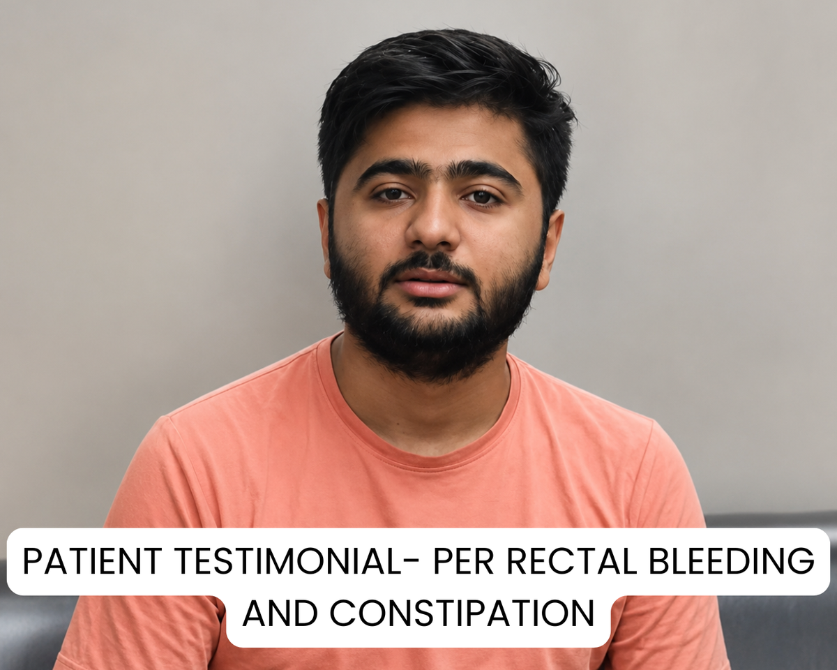 Patient testimonial- per rectal bleeding and constipation